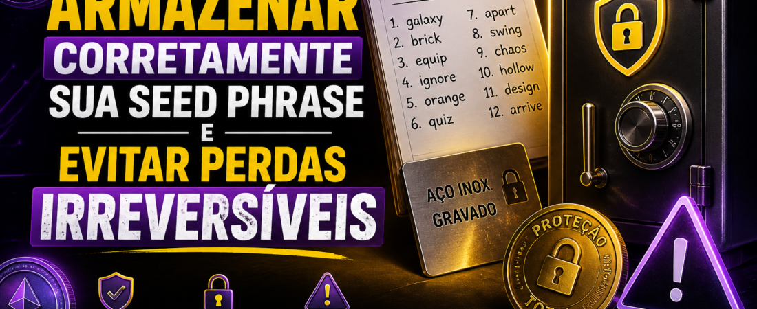 Como Armazenar Corretamente sua Seed Phrase e Evitar Perdas Irreversíveis