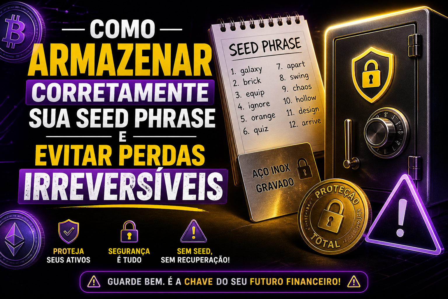 Como Armazenar Corretamente sua Seed Phrase e Evitar Perdas Irreversíveis