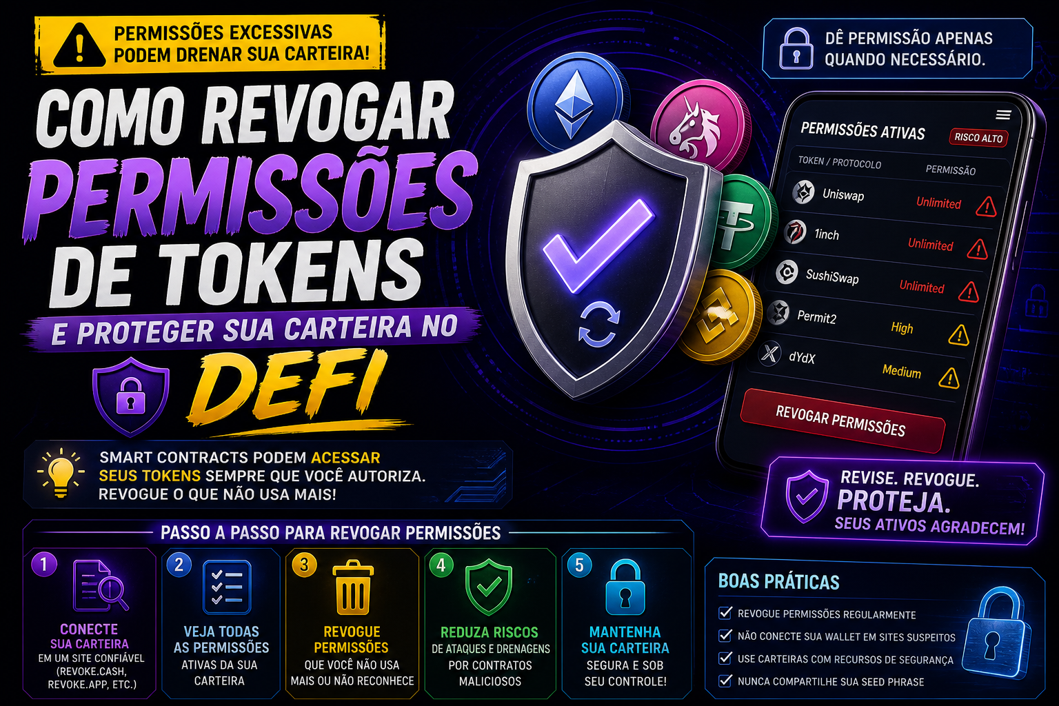 Como Revogar Permissões de Tokens e Proteger Sua Carteira no DeFi
